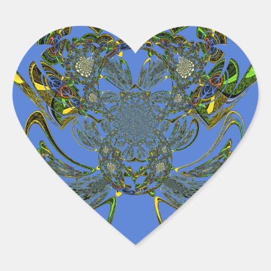 羽毛魚 ハートシール (正面)