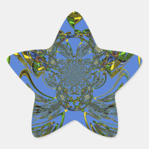 羽毛魚 星シール