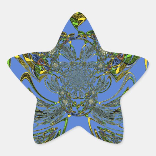 羽毛魚 星シール (正面)