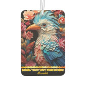 羽毛鮮やか空気清浄剤デザイン カーエアーフレッシュナー (裏面)