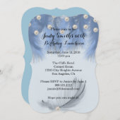 羽毛60バースデーパーティ招待状 招待状 (正面/裏面)