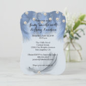 羽毛60バースデーパーティ招待状 招待状 (スタンド正面)