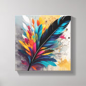 羽毛 キャンバスプリント (正面)