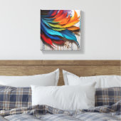 羽毛 キャンバスプリント (インサイチュ (寝室))