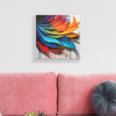 羽毛 キャンバスプリント (インサイチュ (リビング))