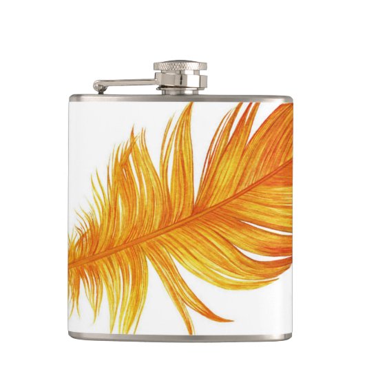 羽毛 フラスク (正面)