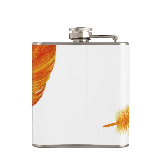 羽毛 フラスク (裏面)