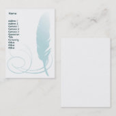 羽毛-丸太 名刺 (正面/裏面)