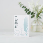 羽毛-丸太 名刺 (スタンド正面)