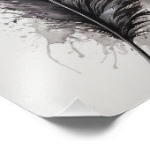 羽毛 – 紫 フォトプリント            (角)