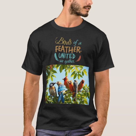 羽毛Tシャツのデザイン。 Tシャツ (正面)