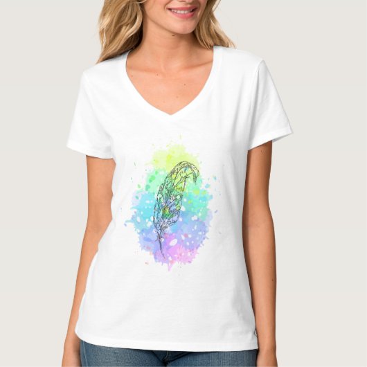 羽毛Tシャツ Tシャツ (正面)