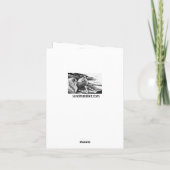 羽状のグリーティングカード カード (裏面)