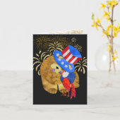 羽状のグリーティングカード カード (黄色い花)