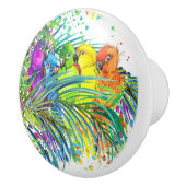 羽状セラミックのノブの熱帯鳥 セラミックノブ (右)