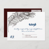 羽結婚III インビテーションポストカード (正面/裏面)