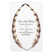 羽縁ど付きフレキシ磁石の日付を保存 マグネット (縦)