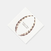 羽縁ど付け結婚の紙ナプキン スタンダードカクテルナプキン (角)