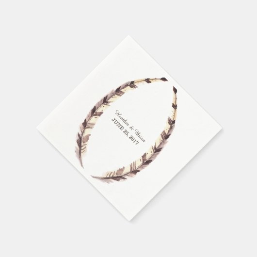 羽縁ど付け結婚の紙ナプキン スタンダードカクテルナプキン (角)