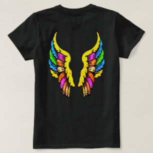 羽色彩の鮮やか上 Tシャツ