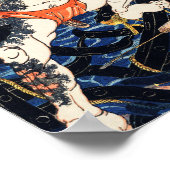 羽長朝通歌川国芳作 ポスター (角)