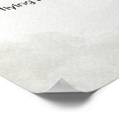 羽飛んでいる無し詩の言葉書なし ポスター (角)