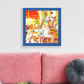 羽馬回転木馬メリーゴーラウンド キャンバスプリント (インサイチュ (リビング))