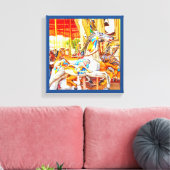 羽馬回転木馬メリーゴーラウンド キャンバスプリント (インサイチュ (リビング))