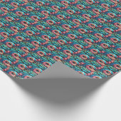 羽鮮やか付き静寂 ラッピングペーパー (角)