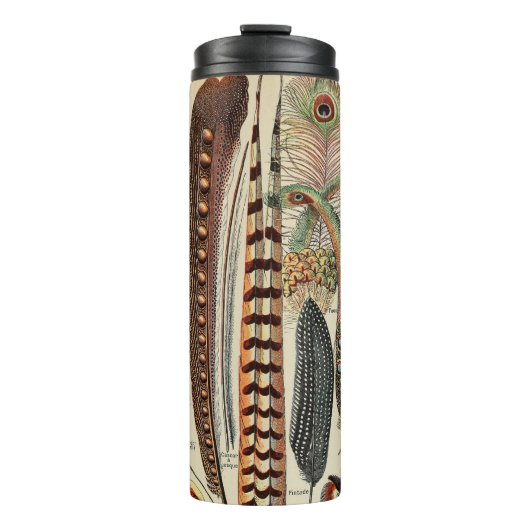 羽鳥の野生生物アンティーク羽 タンブラー (正面)