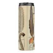 羽鳥の野生生物アンティーク羽 タンブラー (裏面)