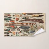 羽鳥の野生生物アンティーク羽 バスタオルセット (ハンドタオル)