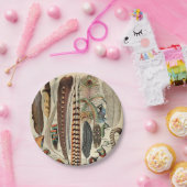 羽鳥の野生生物アンティーク羽 ペーパープレート (パーティー)