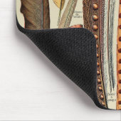 羽鳥の野生生物アンティーク羽 マウスパッド (コーナー)