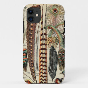 羽鳥の野生生物アンティーク羽 iPhone 11 ケース