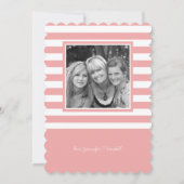 羽|の母の日の水彩画の花柄 カード (裏面)