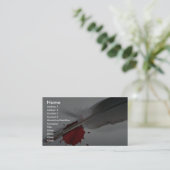 羽、インク 名刺 (スタンド正面)