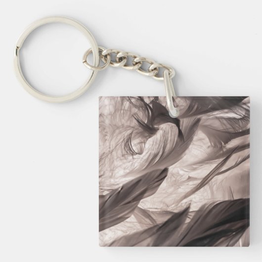 羽 キーホルダー (正面)