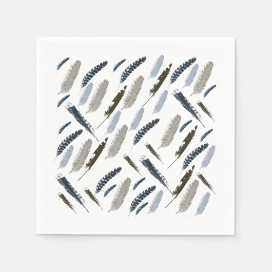 羽 スタンダードカクテルナプキン (正面)