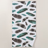 羽 ビーチタオル (正面)