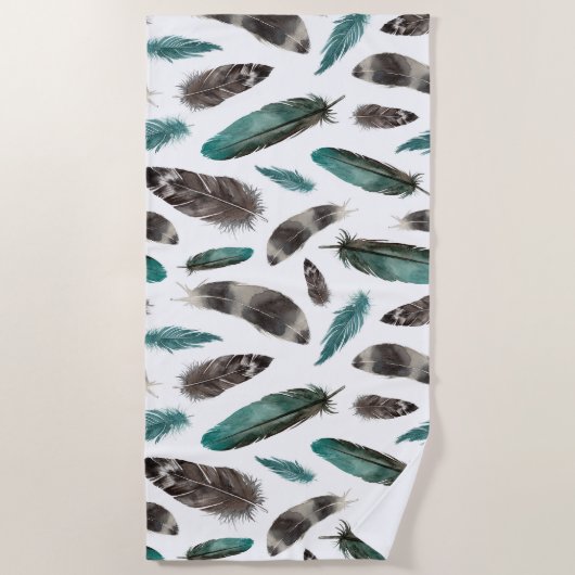 羽 ビーチタオル (正面)