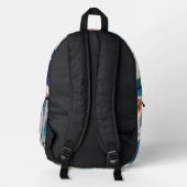 羽 プリントバックパック (裏面)