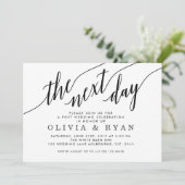 翌日のブラックウェディングのお祝い 招待状 (スタンド正面)