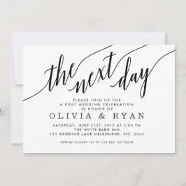 翌日のブラックウェディング祝賀会 招待状