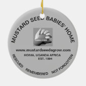 翌日のKATHYによるからしの種子GROW-ORNAMENTのデザイン セラミックオーナメント (裏面)