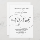 習エレガント字、結び招待状 招待状 (正面/裏面)