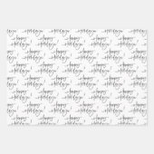 習シンプル字の祝いの包み紙 ラッピングペーパーシート (正面3)