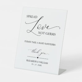 習ミニマル字が細菌ではなく愛を広める 台座サイン