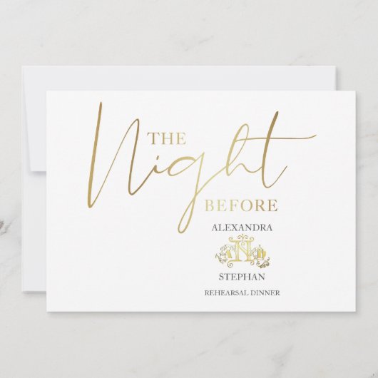 習字の前夜のリハーサル 招待状 (裏面)