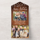 習字の木がオールインワンホリデーカード オールインワン招待状 (内側)